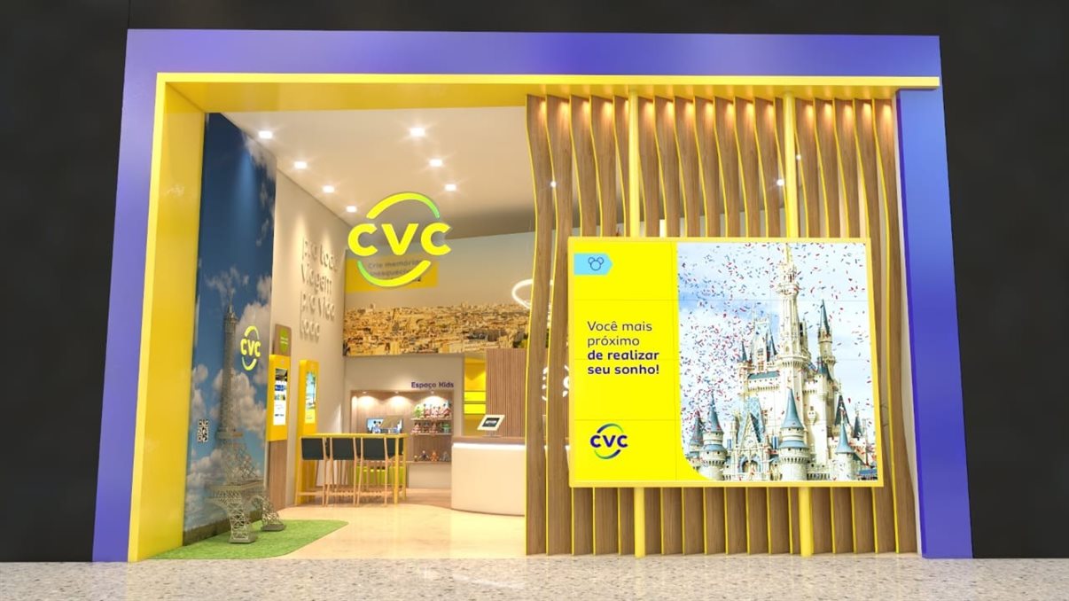 (CVC lançou novo conceito para suas lojas físicas. Foto: Divulgação) (CVC lançou novo conceito para suas lojas físicas. Foto: Divulgação)