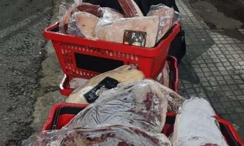 (Quase 200 quilos de picanha foram apreendidos pela PM. Foto: PM/Divulgação ) (Quase 200 quilos de picanha foram apreendidos pela PM. Foto: PM/Divulgação )