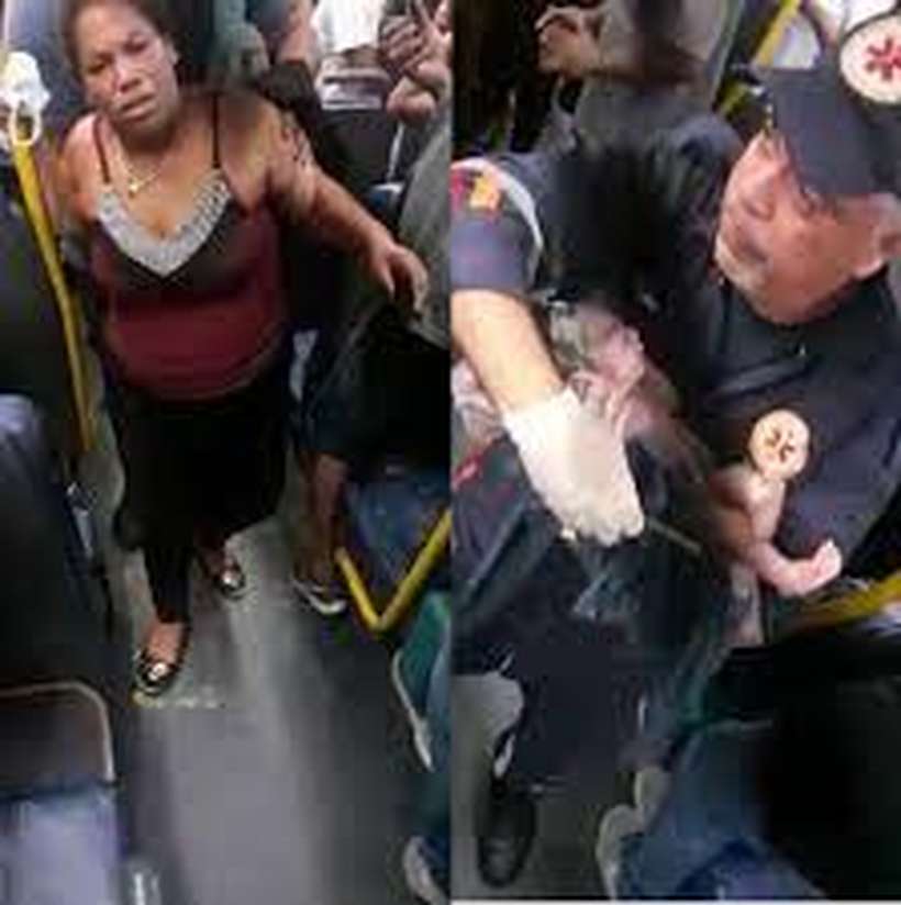 Criança nasceu dentro de ônibus no Rio de Janeiro e recebeu muitos aplausos (Foto: Reprodução) Criança nasceu dentro de ônibus no Rio de Janeiro e recebeu muitos aplausos (Foto: Reprodução)