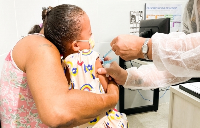  (As crianças serão vacinadas em locais específicos, de acordo com a faixa etária. Foto: Richardson Martins/Sesau.)