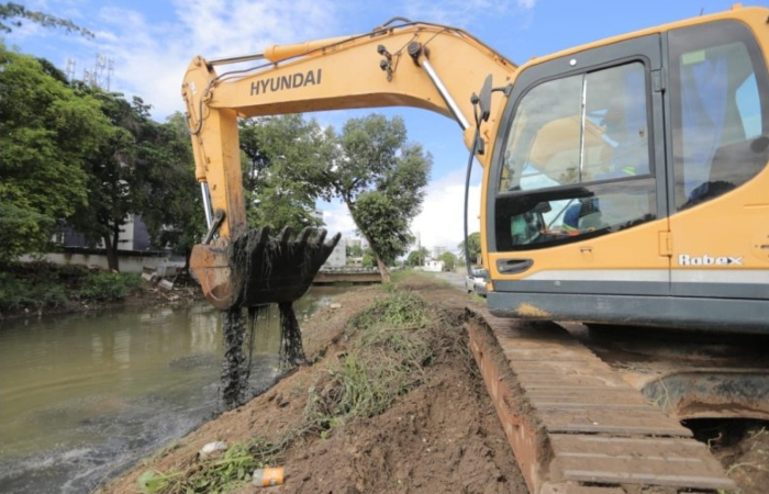 (Canal é uma das principais obras de drenagem da Região Metropolitana do Recife. Foto: Secom/Olinda) (Canal é uma das principais obras de drenagem da Região Metropolitana do Recife. Foto: Secom/Olinda)