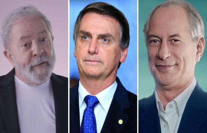  (Pesquisa Empetec/Diario aponta que o ex-presidente tem mais do que o triplo das intenes de voto de Jair Bolsonaro no estado e terceira via no decola. Foto: PT/Reproduo; Agncia Brasil/Reproduo; Redes Sociais/Reproduo
)