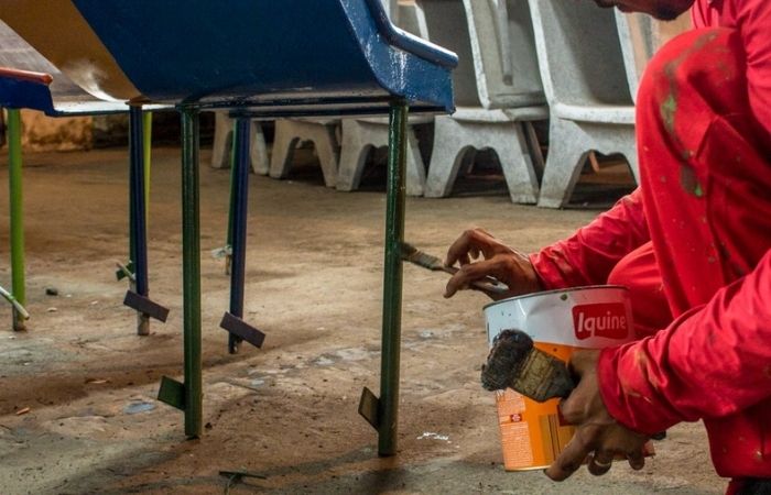 Trabalho é feito através de convênio entre Patronato Penitenciário e a Empresa de Manutenção e Limpeza Urbana (Surama Negromonte) Trabalho é feito através de convênio entre Patronato Penitenciário e a Empresa de Manutenção e Limpeza Urbana (Surama Negromonte)