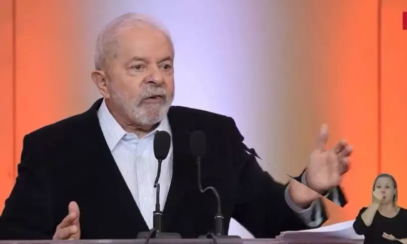  (Ex-presidente Lula (PT) durante entrevista para youtubers e mídia independente. Foto: Youtube/Reprodução)