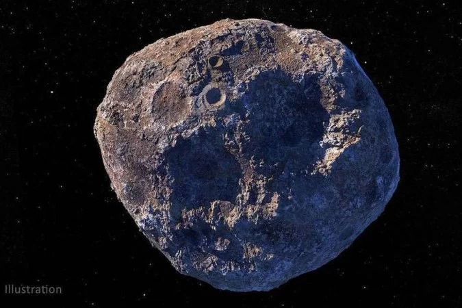  (Representação ilustrativa de um asteroide similar ao 18135 (2008 AG33). Foto: NASA/JPL-Caltech/ASU)