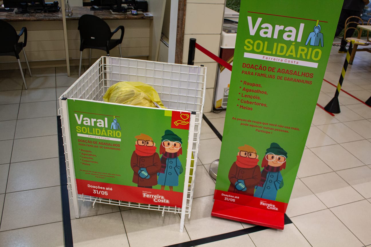 Campanha está recebendo roupas, agasalhos, lençóis, cobertores e meias em bom estado
(Divulgação) Campanha está recebendo roupas, agasalhos, lençóis, cobertores e meias em bom estado
(Divulgação)