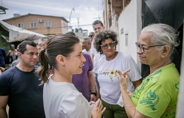  (Raquel Lyra defende que gestão inteligente é a que concilia sustentabilidade ambiental com geração de oportunidades. Foto: Tiago Calazans.)