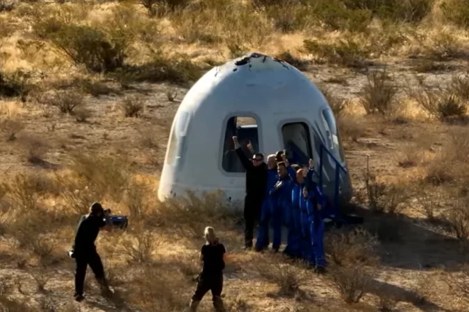 (Foto: Reprodução / Blue Origin) (Foto: Reprodução / Blue Origin)