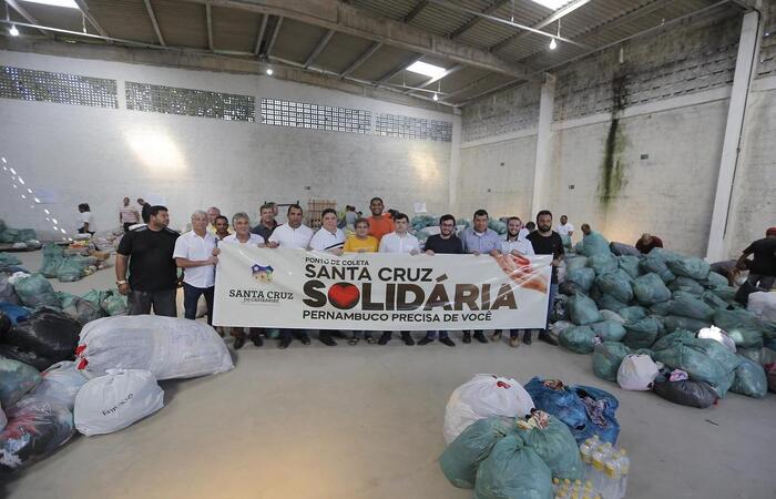 Os donativos serão entregues aos municípios do Cabo de Santo Agostinho, Jaboatão, Moreno e diversos bairros do Recife (Foto: Divulgação )