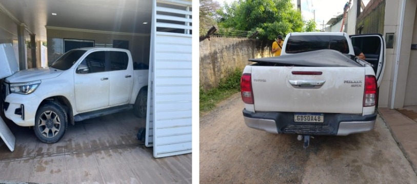 Em análise às imagens capturadas pelas câmeras de segurança, a Polícia constatou a participação de pelo menos 6 indivíduos e identificou o veículo utilizado na ação criminosa. (PCPE/Divulgação) Em análise às imagens capturadas pelas câmeras de segurança, a Polícia constatou a participação de pelo menos 6 indivíduos e identificou o veículo utilizado na ação criminosa. (PCPE/Divulgação)