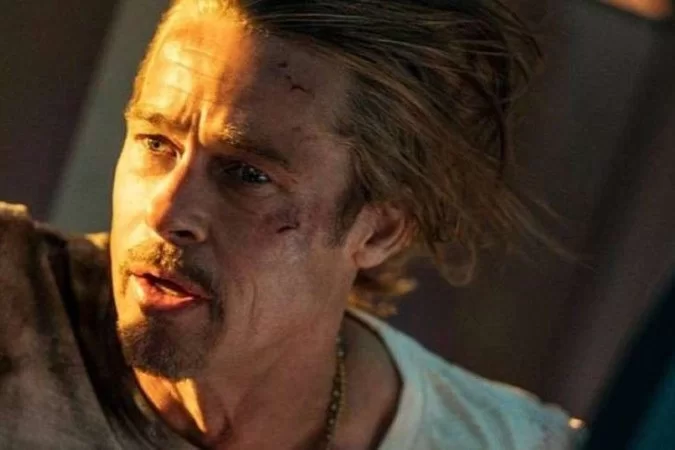No filme, Brad Pitt vive um detetive a bordo de um trem-bala -  (Foto: Sony Pictures/Divulgação)