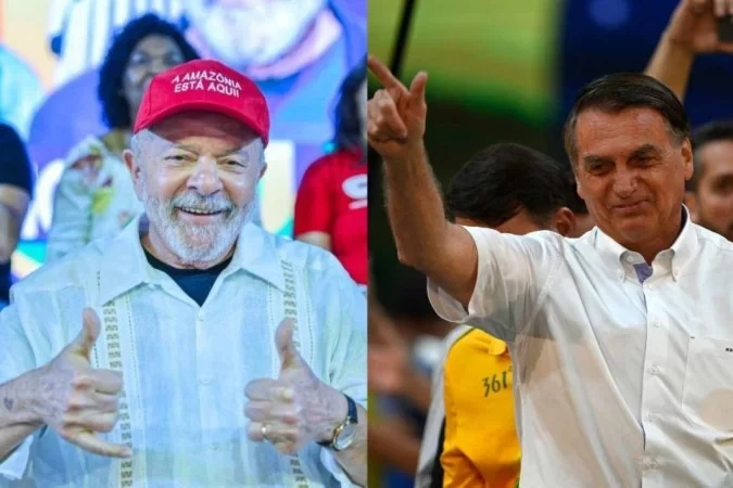  (Lula e Bolsonaro seguem isolados na liderança da corrida pelo Palácio do Planalto. Foto: Ricardo Stuckert/PT e MAURO PIMENTEL / AFP)