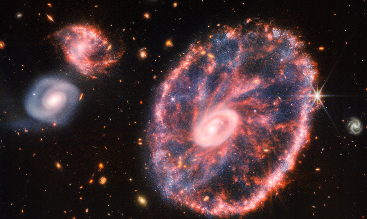 (Imagem foi obtida pelo Telescópio Espacial James Webb. Foto: Divulgação/Nasa) (Imagem foi obtida pelo Telescópio Espacial James Webb. Foto: Divulgação/Nasa)
