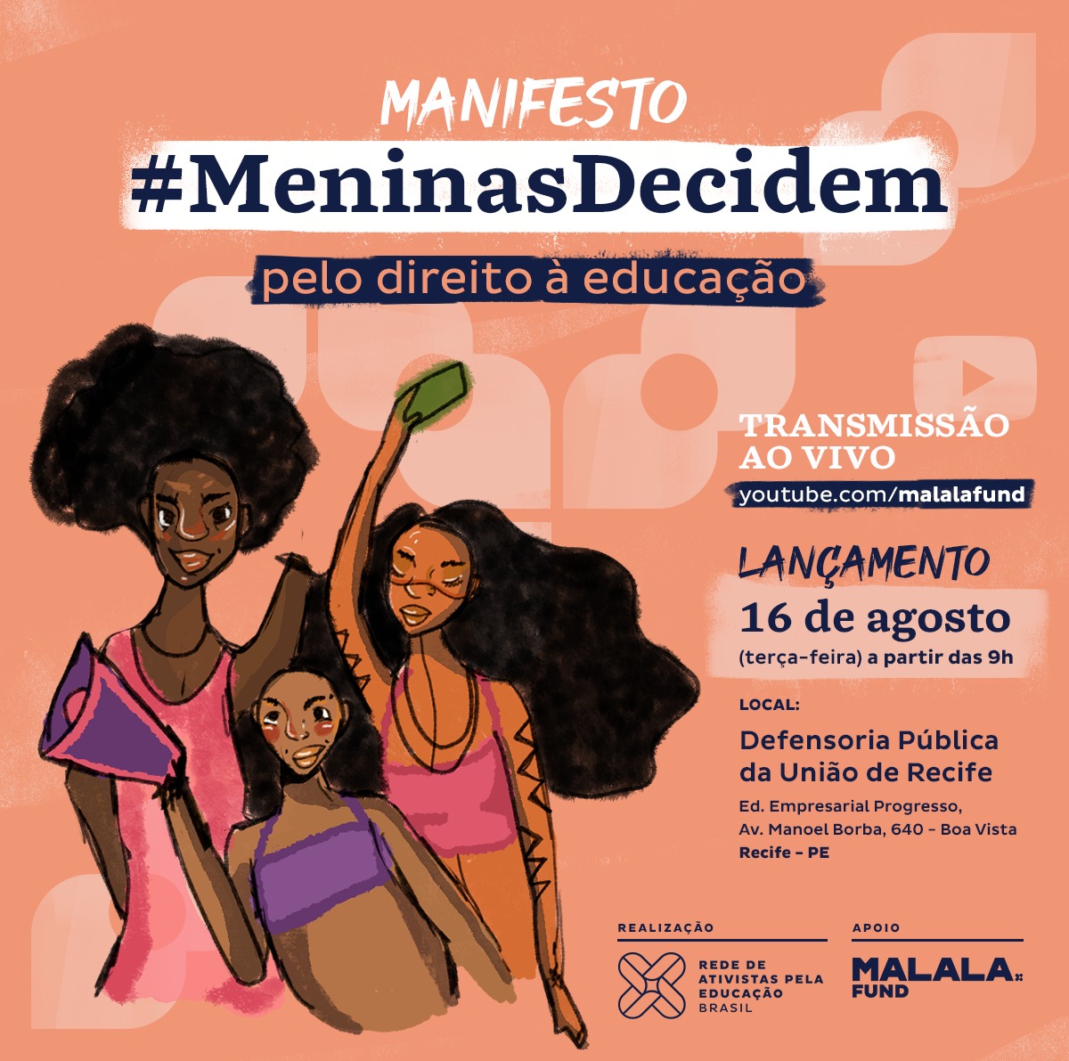 Meninas de todo Brasil lançam manifesto com prioridades para