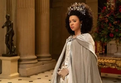 Queen Charlotte: A Bridgerton Story ser protagonizada por India Amarteifio. -  (Foto: Netflix/Divulgao
)