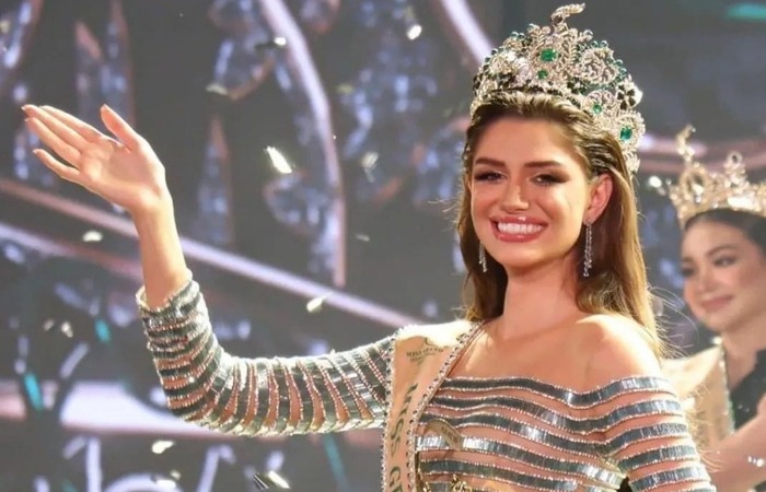 Modelo brasileira usa traje de Nossa Senhora no 'Miss Universo' trans