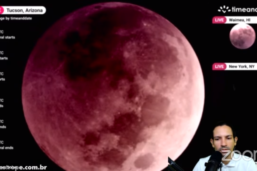 Eclipse lunar ocorre nesta terça (8); saiba como o fenômeno