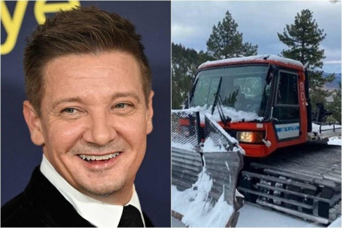 (Foto: Robyn Beck / AFP e Reprodução/Instagram @jeremyrenner) (Foto: Robyn Beck / AFP e Reprodução/Instagram @jeremyrenner)
