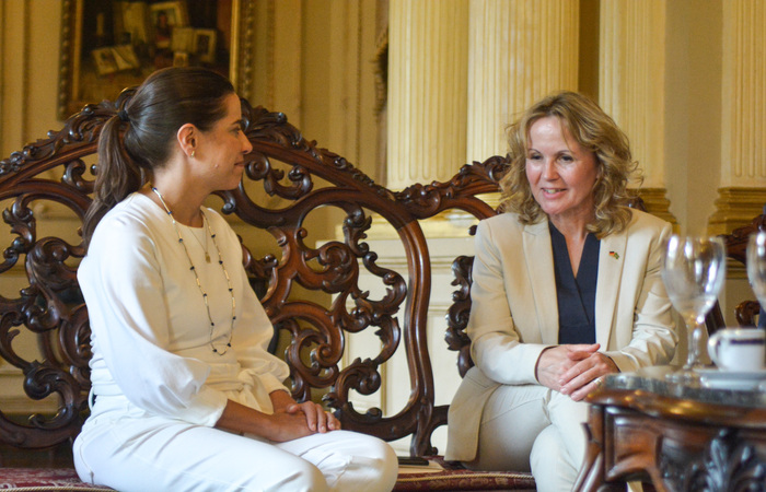 Ministra da Alemanha, Steffi Lemke, reforçou o compromisso com o estado (Taylinne Barret/DP Foto)