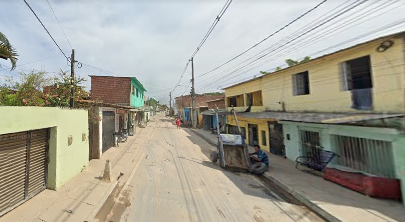 Rua Pitanga é uma das ruas com asfaltamento previsto (Google 20220300)