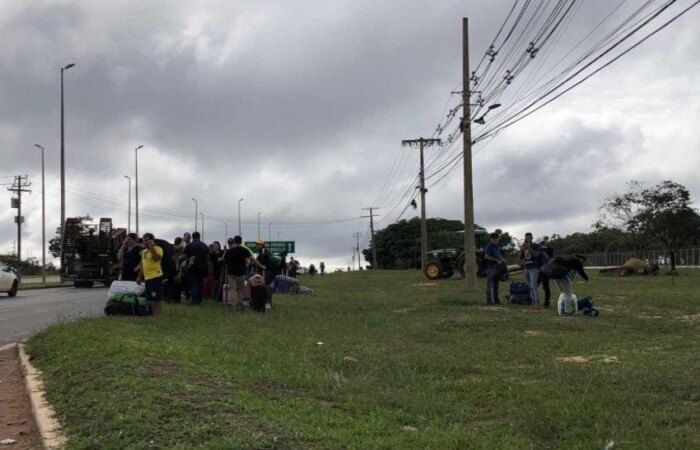 Dos 763 presos por atos terroristas em Braslia, 499 pessoas so homens e 265, mulheres. Ao todo, a mdia de idade da ala feminina  de 49 anos. J os homens, 45 anos (Crdito: Rafaela Carvalho/CB/DA.Press)