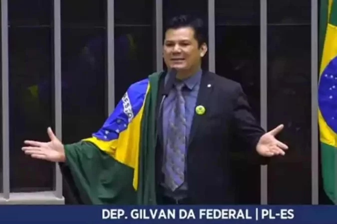 Foto: Reprodução/Câmara dos Deputados ('Ele se sente um ótimo ministro, mas não é', afirmou o deputado federal Gilvan da Federal, do PL do Espírito Santo, ao se referir ao ministro da Justiça
)