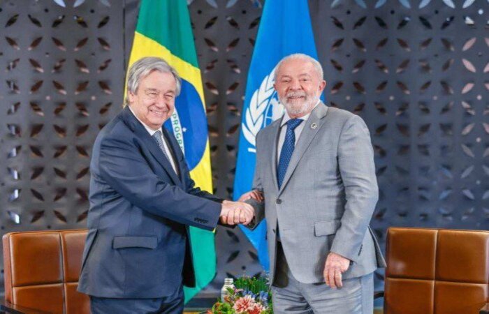 Lula reforçou o fato de que o conflito na Ucrânia não está sendo tratado no âmbito do Conselho de Segurança da ONU e voltou a falar sobre a necessidade de reforma do órgão (Crédito: Ricardo Stuckert/ PR)