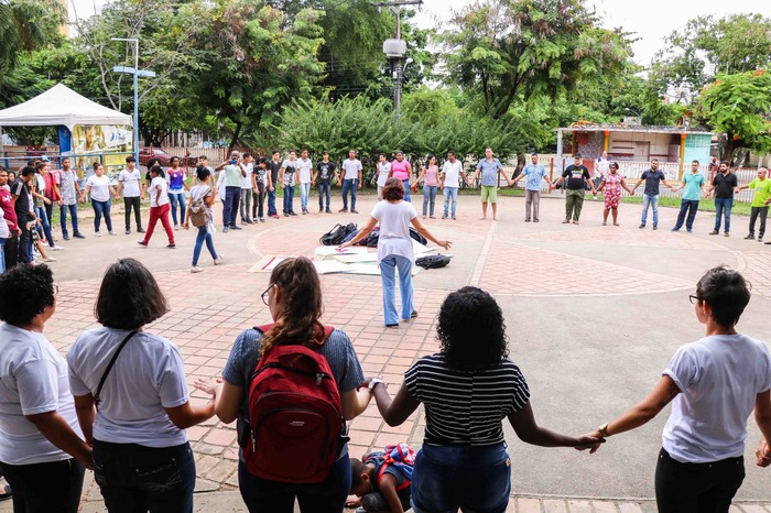 A programao acontece nesta quinta (25), no Ptio de So Pedro, e envolver apresentaes de grupos musicais, de dana e teatro, orquestras e grupo de passistas, das 15h s 18h
 (Foto: Divulgao/Ikamah/Sesau)