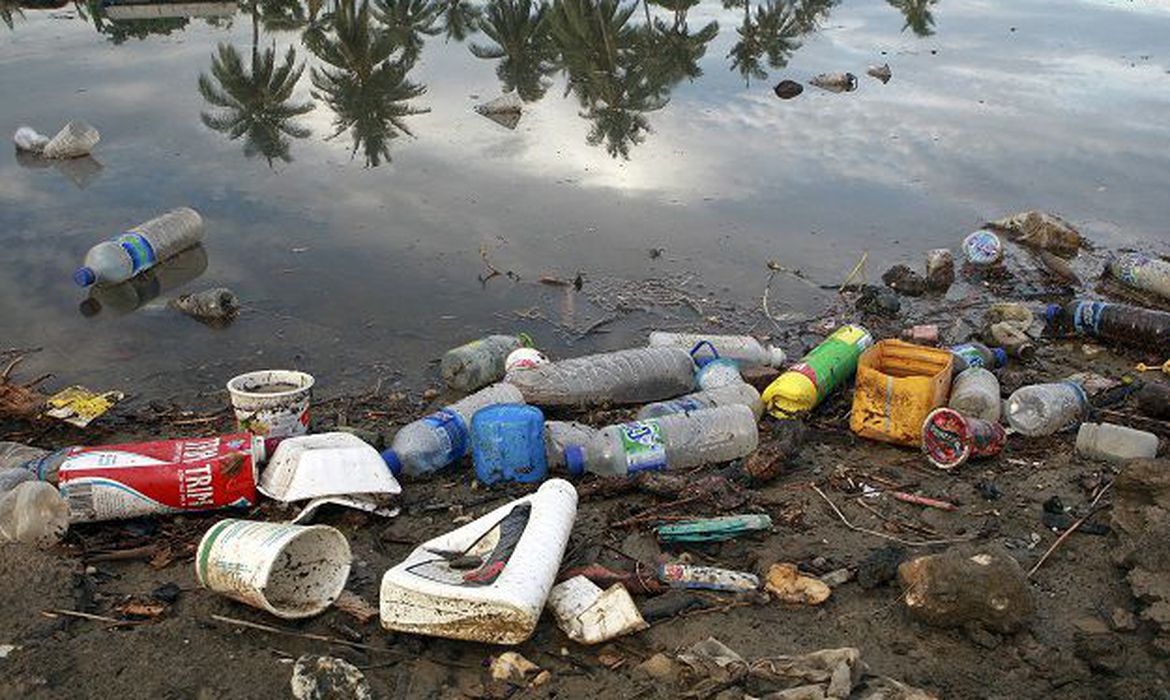 Plstico corresponde a 48,5% dos detritos encontrados no mar do Brasil (Martine Perret/ONU Meio Ambiente)