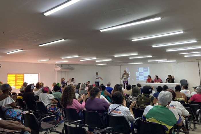 Atividade aconteceu no auditório da Secretaria de Saúde, em Maranguape I
 (Foto: Divulgação/Lucy Oliveira/Prefeitura do Paulista)