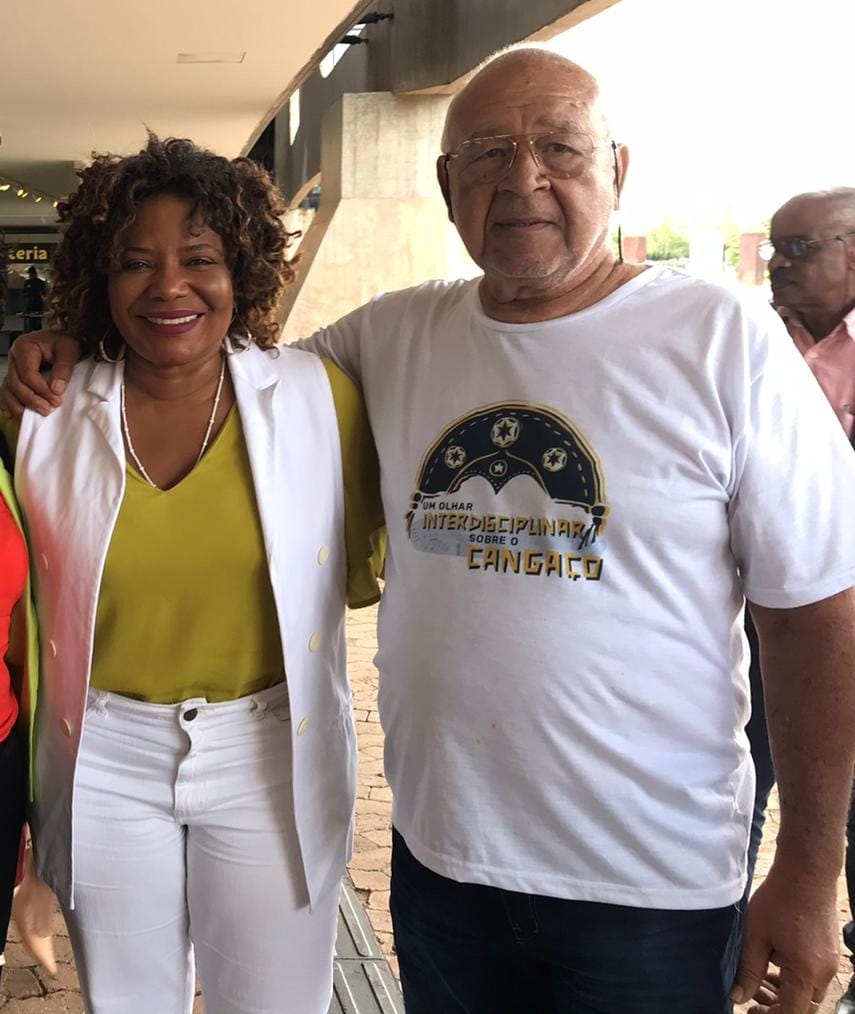 Anildom Williams e a ministra da Cultura Margareth Menezes (Crdito: Divulgao)