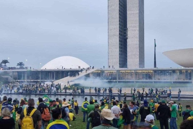 Vndalos invadem Congresso Nacional em atos antidemocrticos de 8 de janeiro
 (Ed Alves/CB/D.A Press)