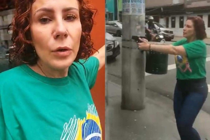 Deputada sacou arma e perseguiu homem na vspera da votao do segundo turno (foto: Reproduo/Redes Sociais)