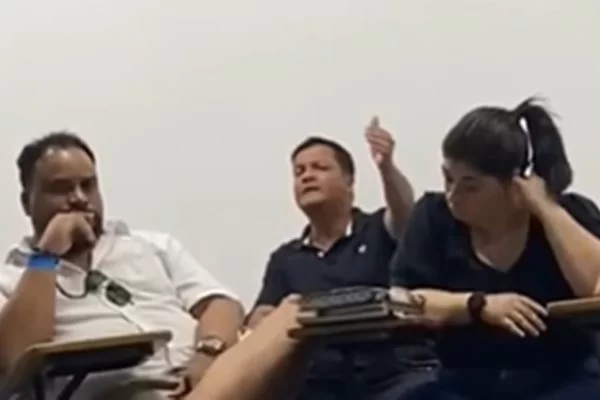 Durante palestra, um aluno fez diversas declaraes racistas contra indgenas (Foto: Reproduo/Redes sociais)