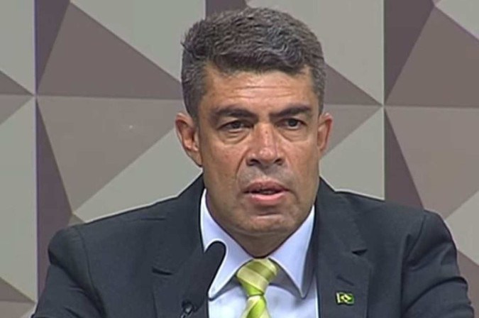 Reis assumiu a participao na manifestao depois que parlamentares governistas revelaram mensagens enviadas por ele a amigos no dia 8 de janeiro 
 (foto: Reproduo/TV Senado)