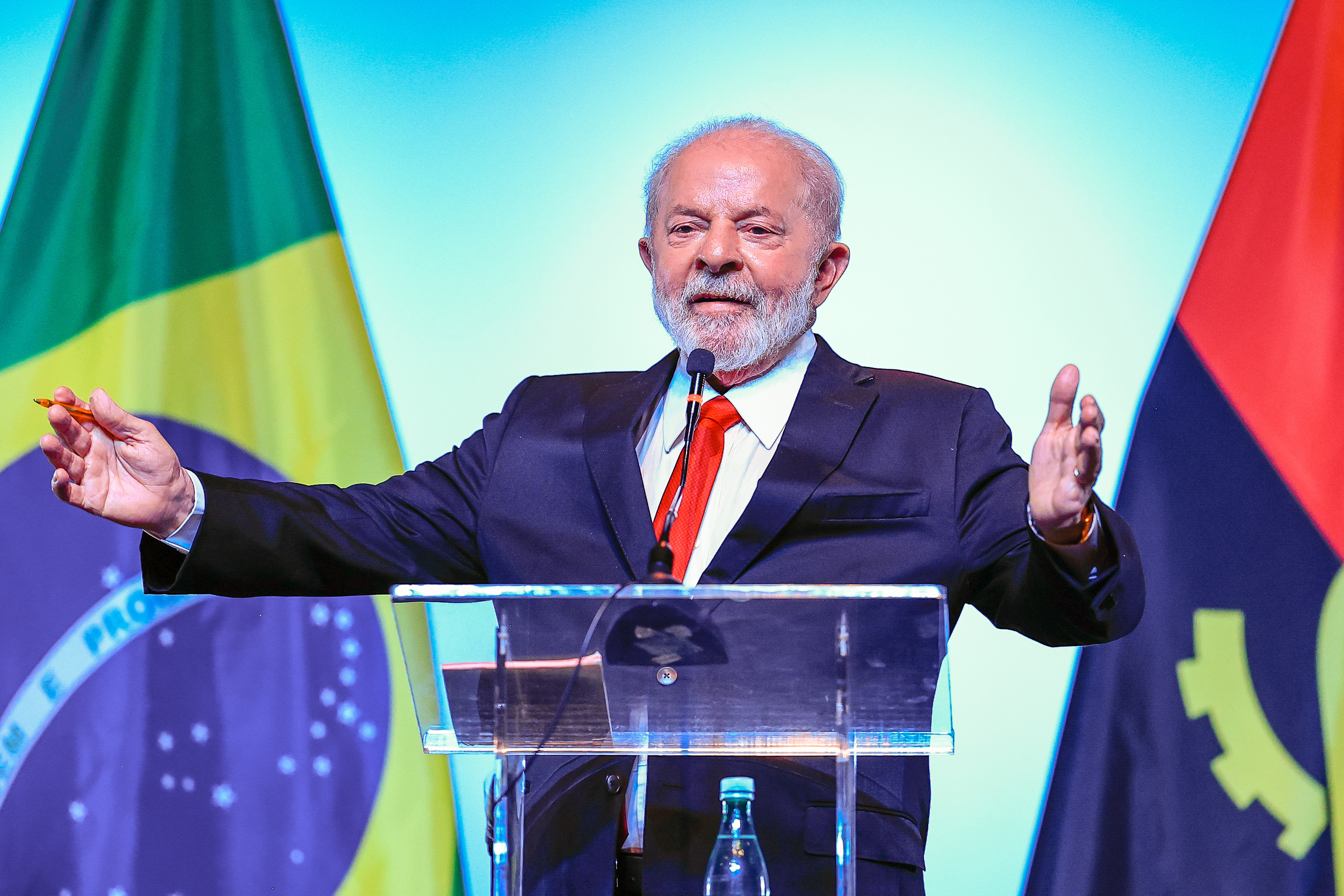 Presidente Lula em viagem  Angola (Foto: Ricardo Stuckert/PR)