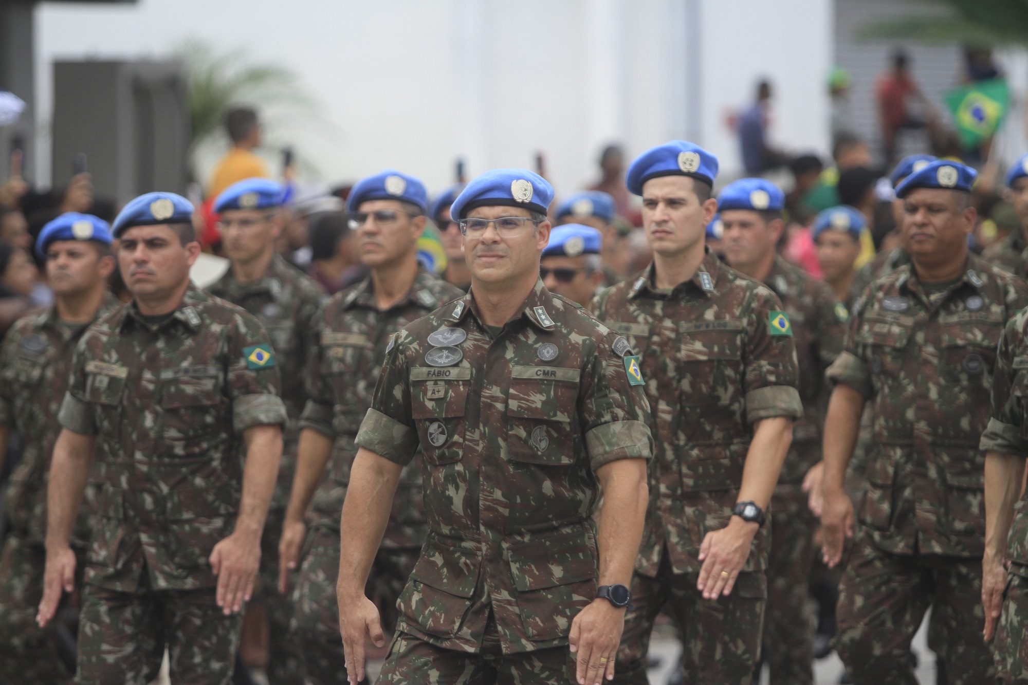Militares da Força da Paz, os boinas azuis (Rômulo Chico/DP)