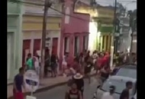 Vdeo mostra ao dos criminosos ( Reproduo Whatsapp)