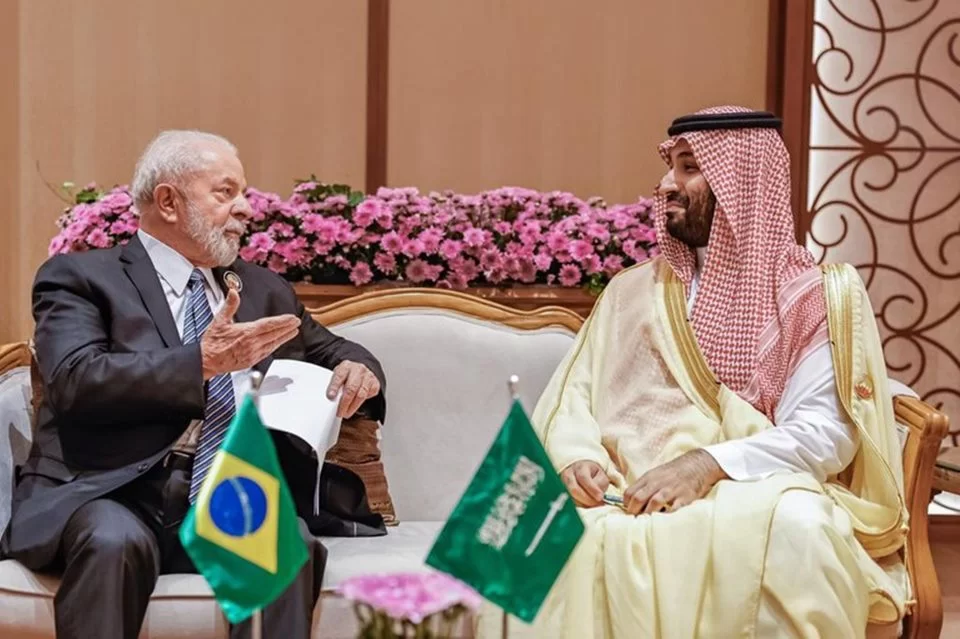 Lula se reuniu pela primeira vez com Mohammed bin Salman (Foto: Ricardo Stuckert/PR)