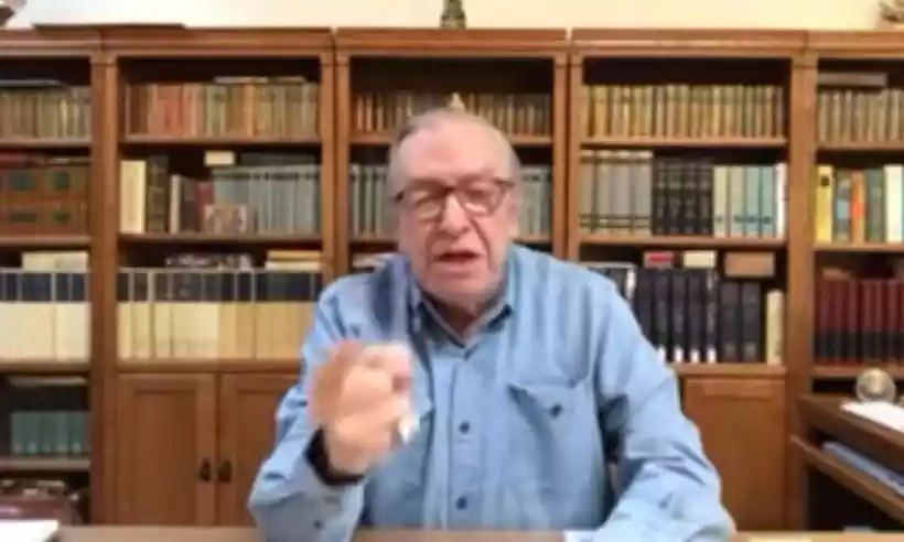 Olavo de Carvalho voltou a ser tema na Cmara de BH em votao de veto da prefeitura (foto: YouTube/Reproduo)