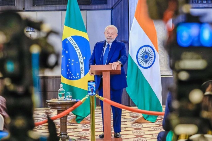 Lula disse que quem decide sobre prisão de Putin ''é a Justiça, não é o governo e não é o Parlamento'' (Ricardo Stuckert / PR)