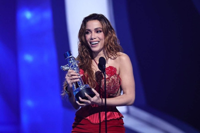 Pelo segundo ano consecutivo, Anitta concorrer na categoria de 'Melhor Clipe Latino' (foto:  Theo Wargo/GETTY IMAGES NORTH AMERICA/Getty Images via AFP)