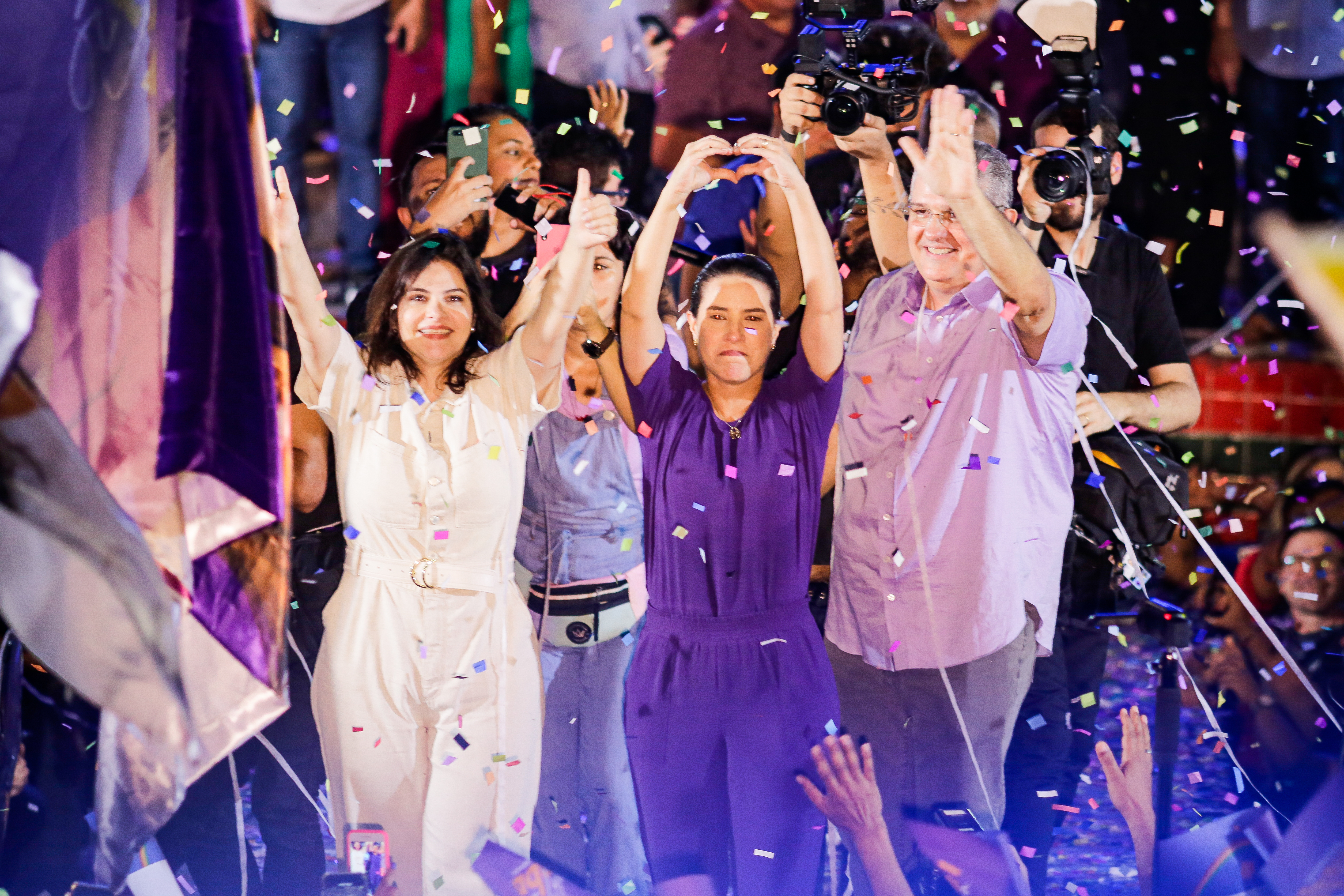 O filme contar com depoimentos da governadora de Pernambuco, Raquel Lyra, que venceu a eleio em 2022 em uma chapa 100% feminina (foto: Rafael Vieira/DP Foto)