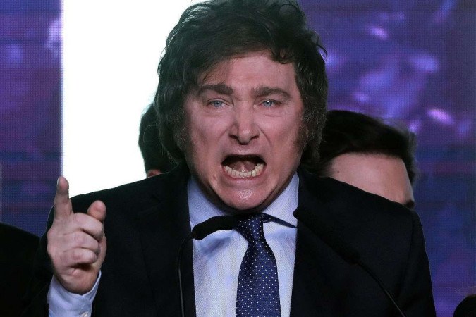 Javier Milei disputar as eleies presidencias da Argentina, no dia 22 de outubro (foto: Alejandro Pagni/AFP)