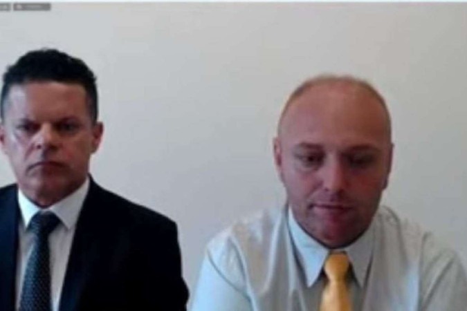 Hacker Walter Delgatti presta depoimento  CPI do DF, que apura atos antidemocrticos. Delgatti disse que Bolsonaro solicitou o mandado de priso contra Alexandre de Moraes  (Divulgao/ TV Distrital)