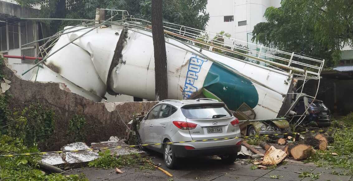 Apesar da destruio, o incidente no teve vtimas (foto: Reproduo )