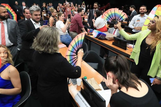 O PL altera o Cdigo Civil e probe a equiparao das unies homoafetivas ao casamento
 (foto: Lula Marques/Agncia Brasil)