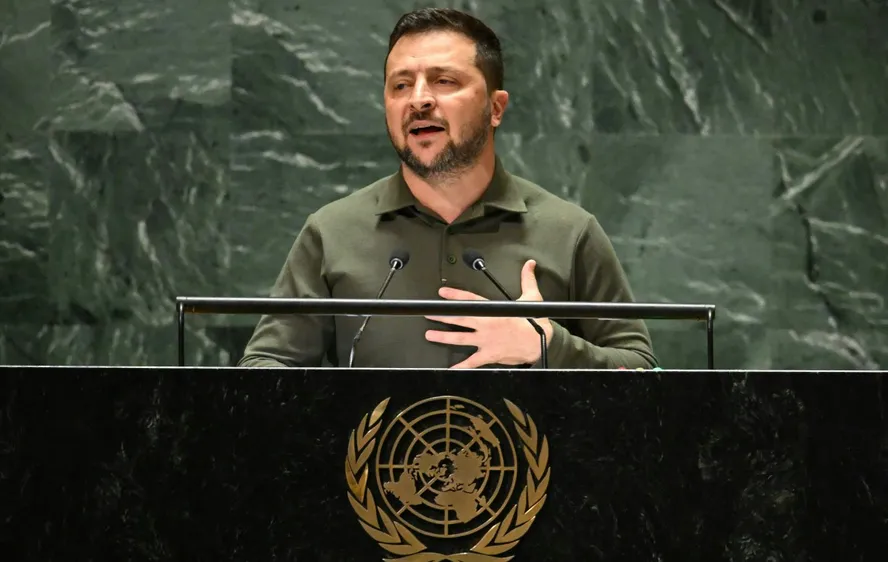 Zelensky j participou de vrios encontros bilaterais (Foto: AFP)