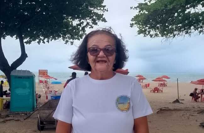 Maria Edilene, presidente da Associação de Moradores e Comerciantes da Orla de Jaboatão (AMO) (foto: Wilson Maranhão/DP)
