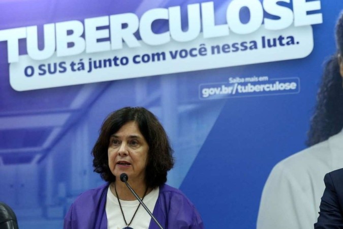 A ministra da Sade, Nsia Trindade, durante lanamento da Campanha Nacional de Combate  Tuberculose (foto: Jos Cruz/Agncia Brasil)